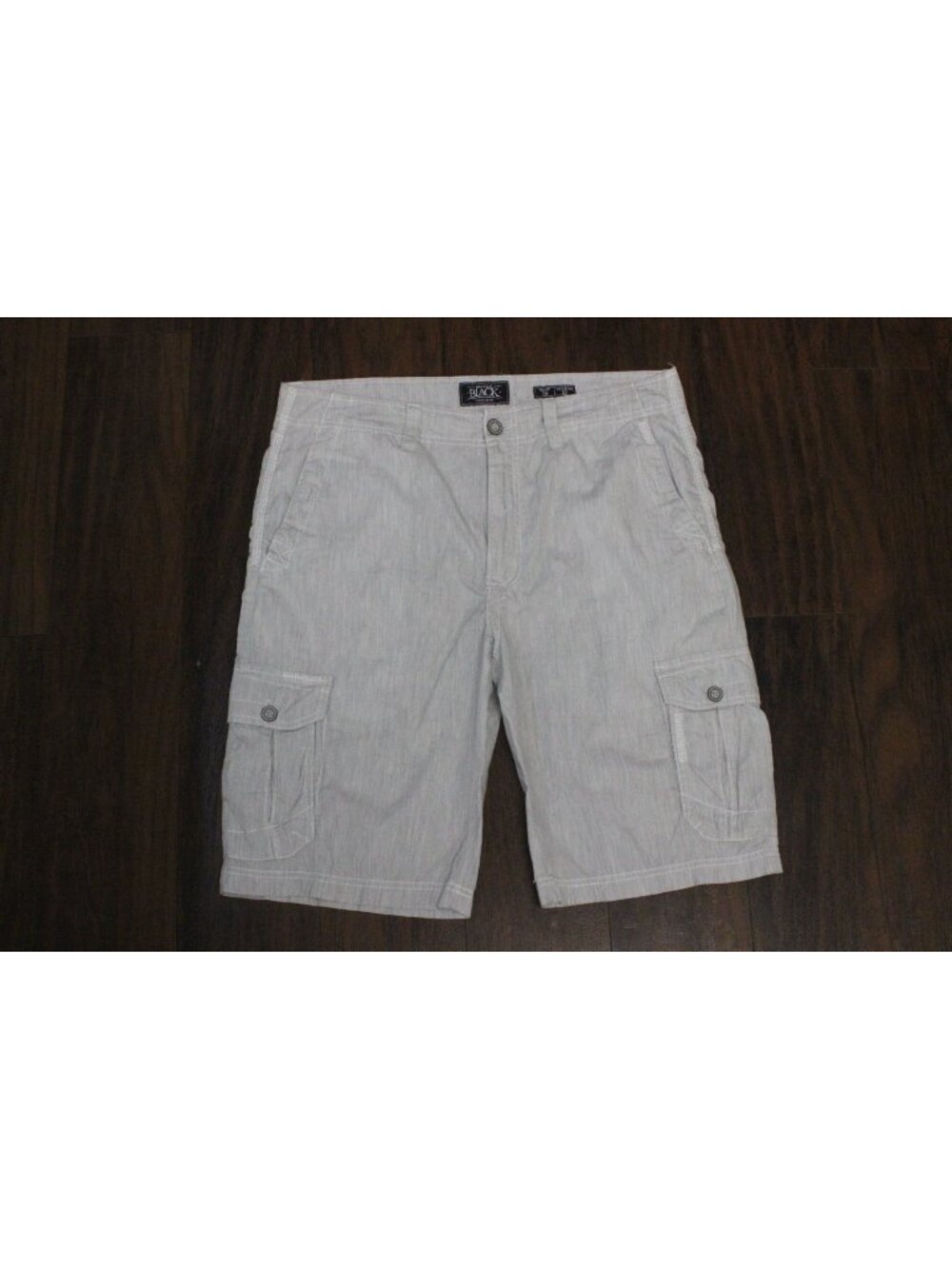 Buckle Black Mens Thunder Cargo Shorts Standard Fit Size 36 Gray Pockets Casual
